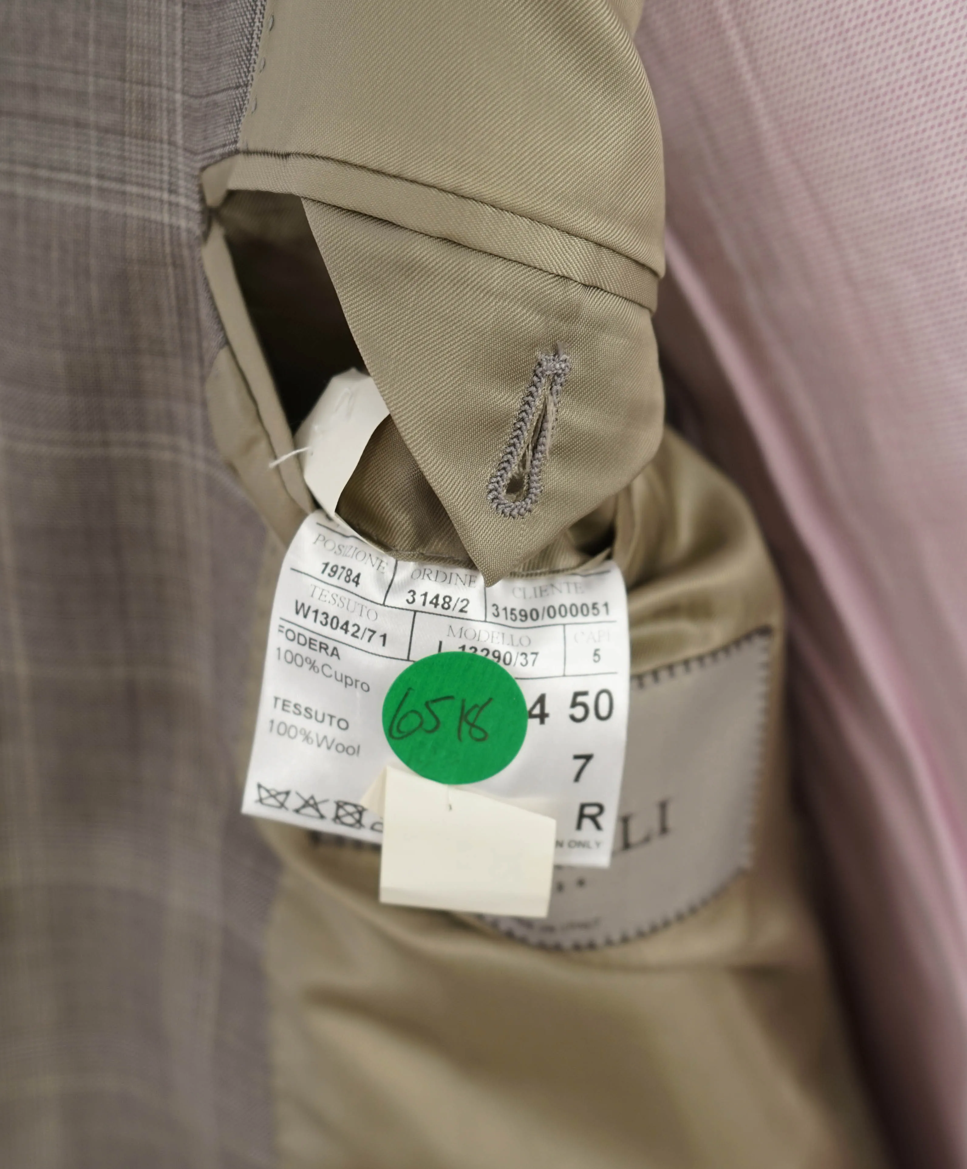 $1,895 CANALI - Camel Windowpane Check Notch Lapel Blazer - 40R