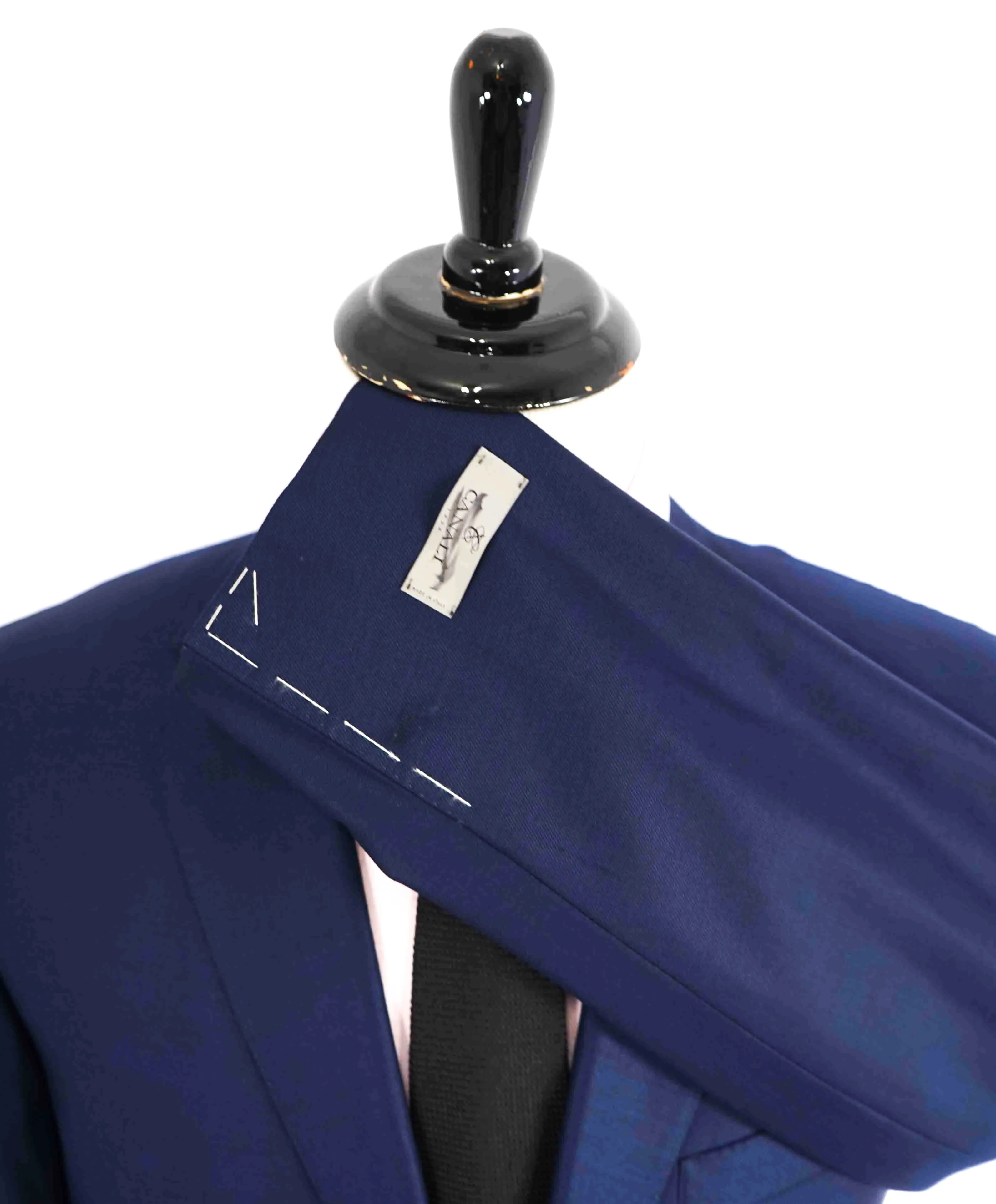 $1,895 CANALI - Cobalt Blue Royal Weave Wool Blazer - 46L