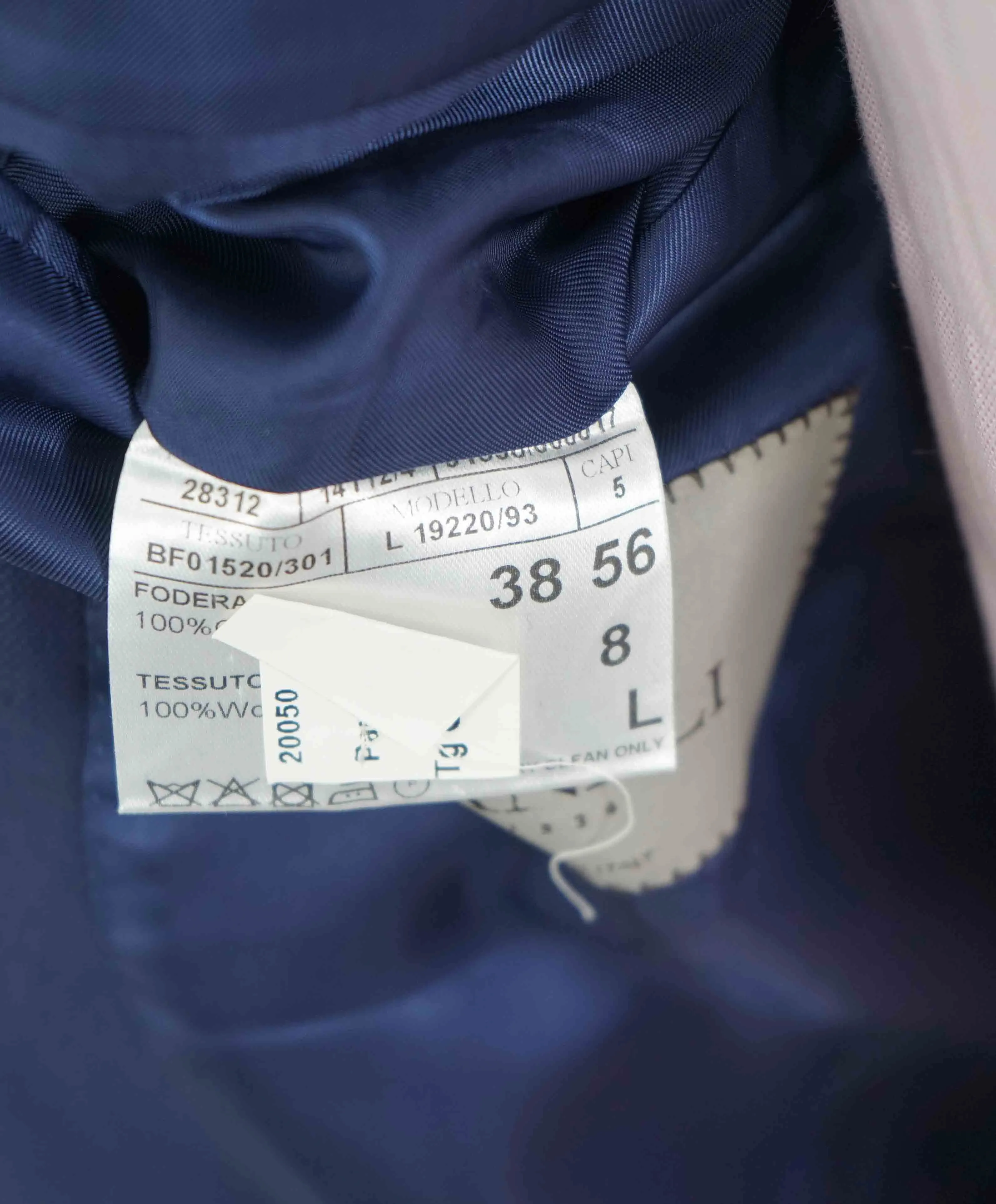 $1,895 CANALI - Cobalt Blue Royal Weave Wool Blazer - 46L
