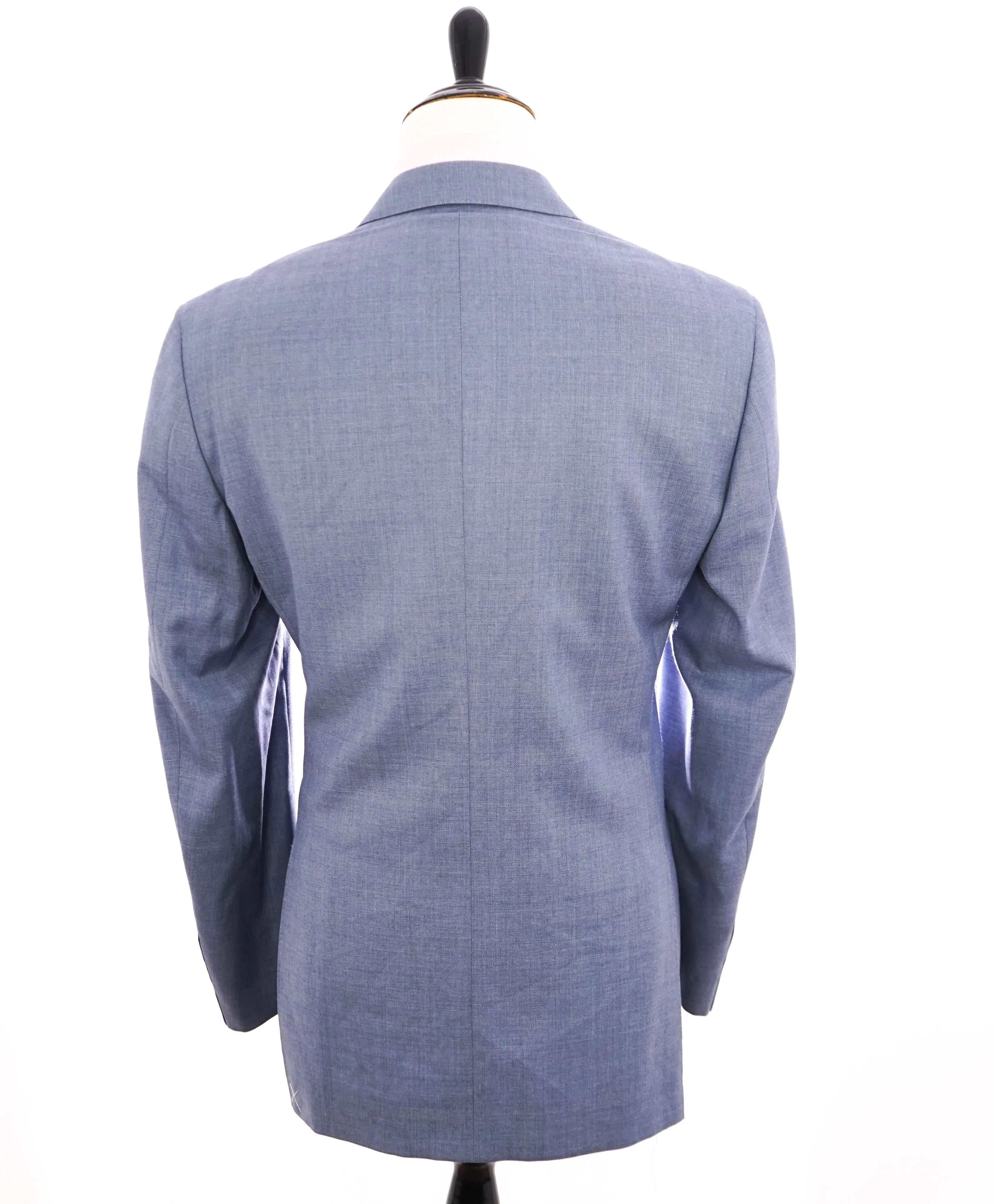 $1,895 CANALI - "TRAVEL" Baby Blue Textured Blazer - 44L