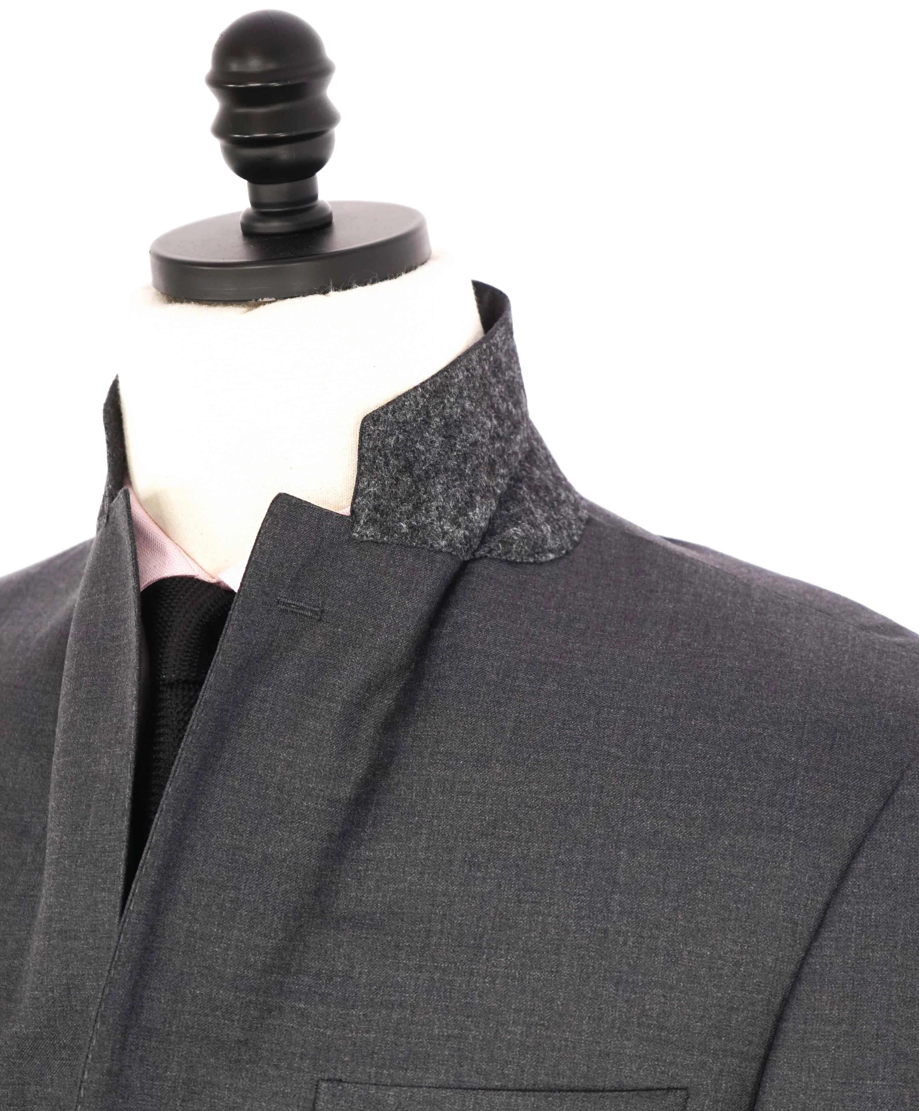 $1,895 CANALI - Solid Gray *Closet Staple* 2-Btn Notch Wool Blazer - 38S