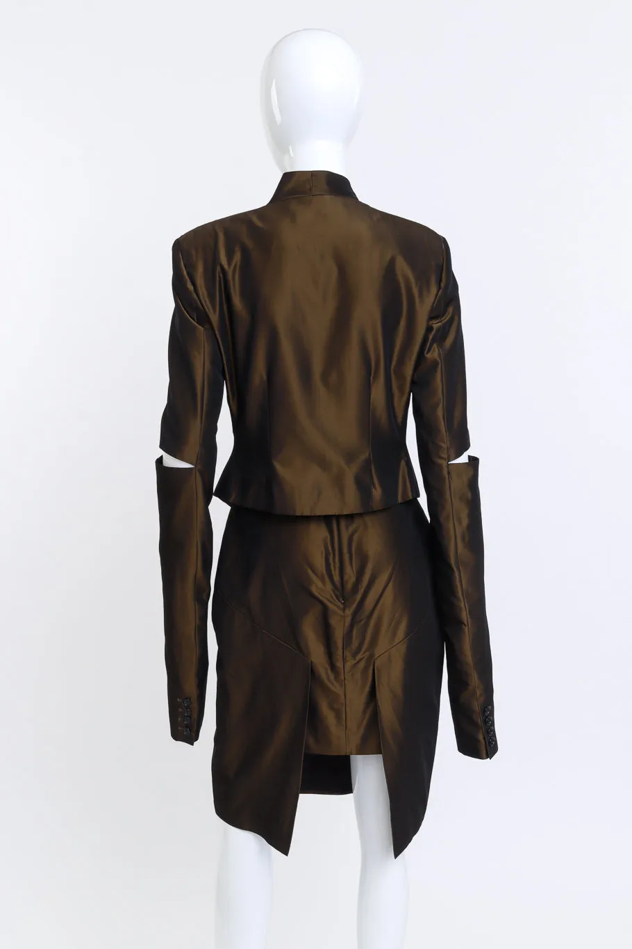1997 S/S Taffeta Cutaway Jacket & Skirt Set