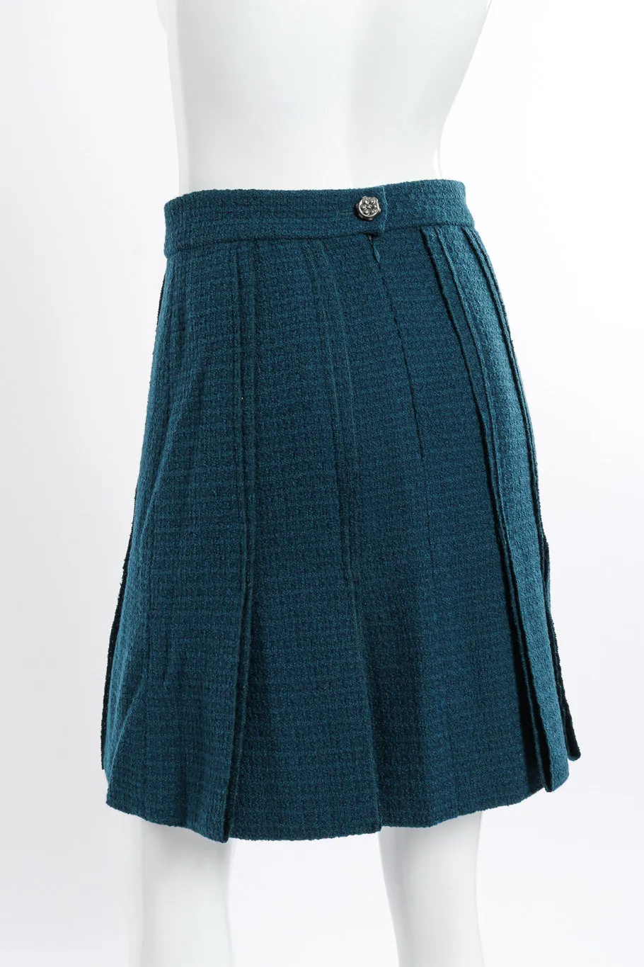 2008A Wool Carwash Hem Jacket & Skirt Set
