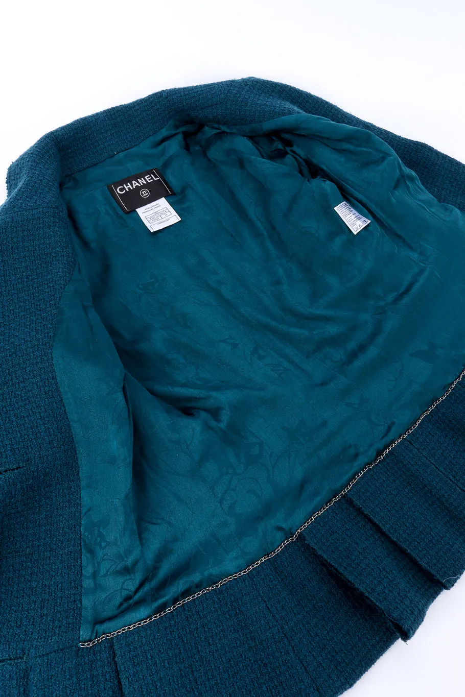 2008A Wool Carwash Hem Jacket & Skirt Set