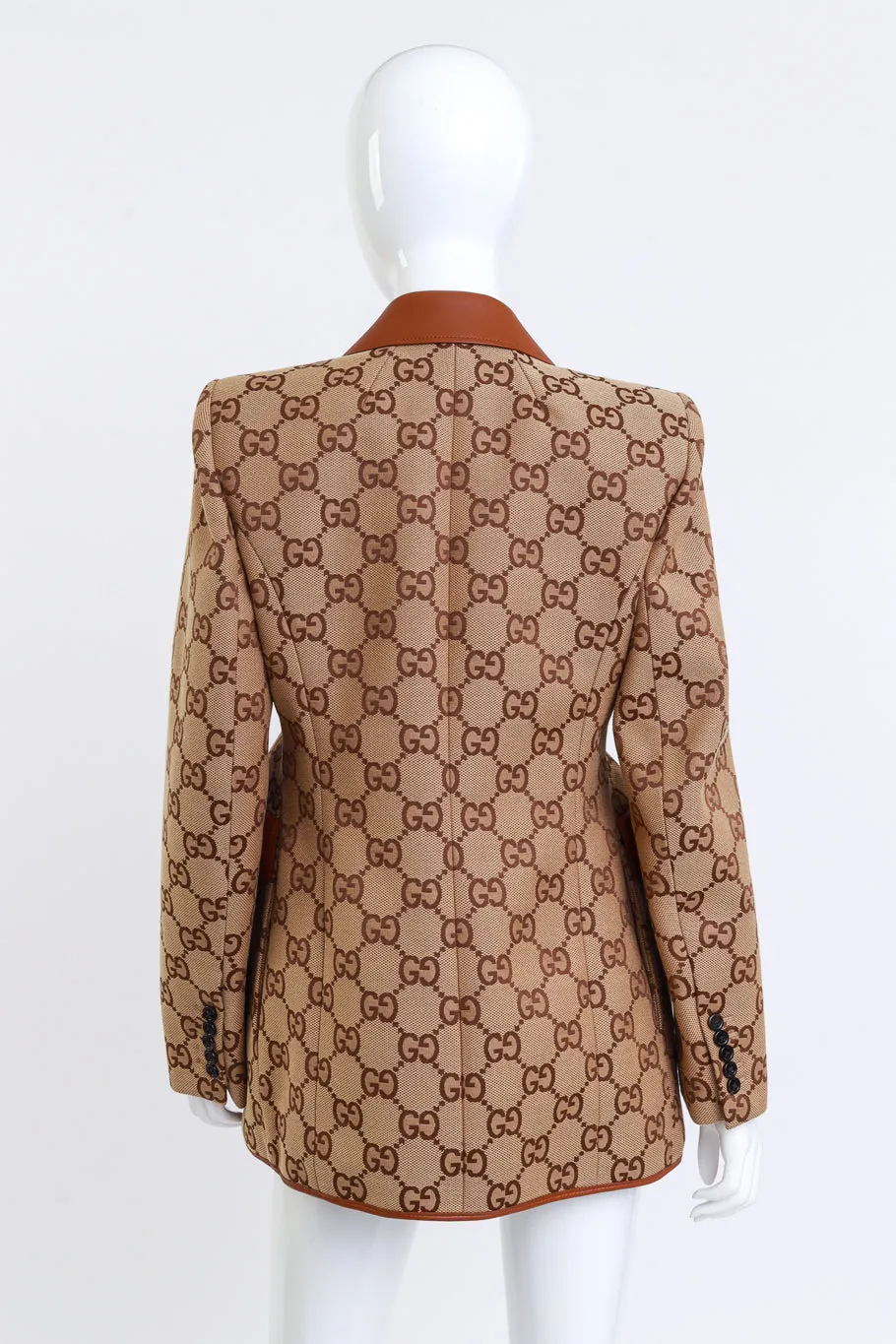 2021 F/W Canvas & Leather GG Hourglass Jacket