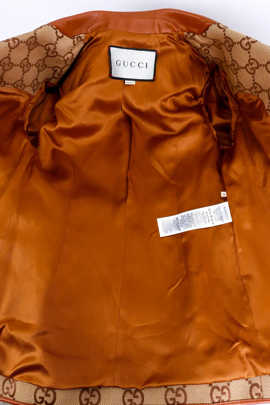 2021 F/W Canvas & Leather GG Hourglass Jacket