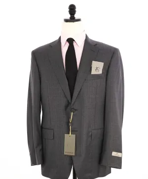 $2,495 CANALI - "EXCLUSIVE Super 150's" Gray Blue Check Blazer - 40R