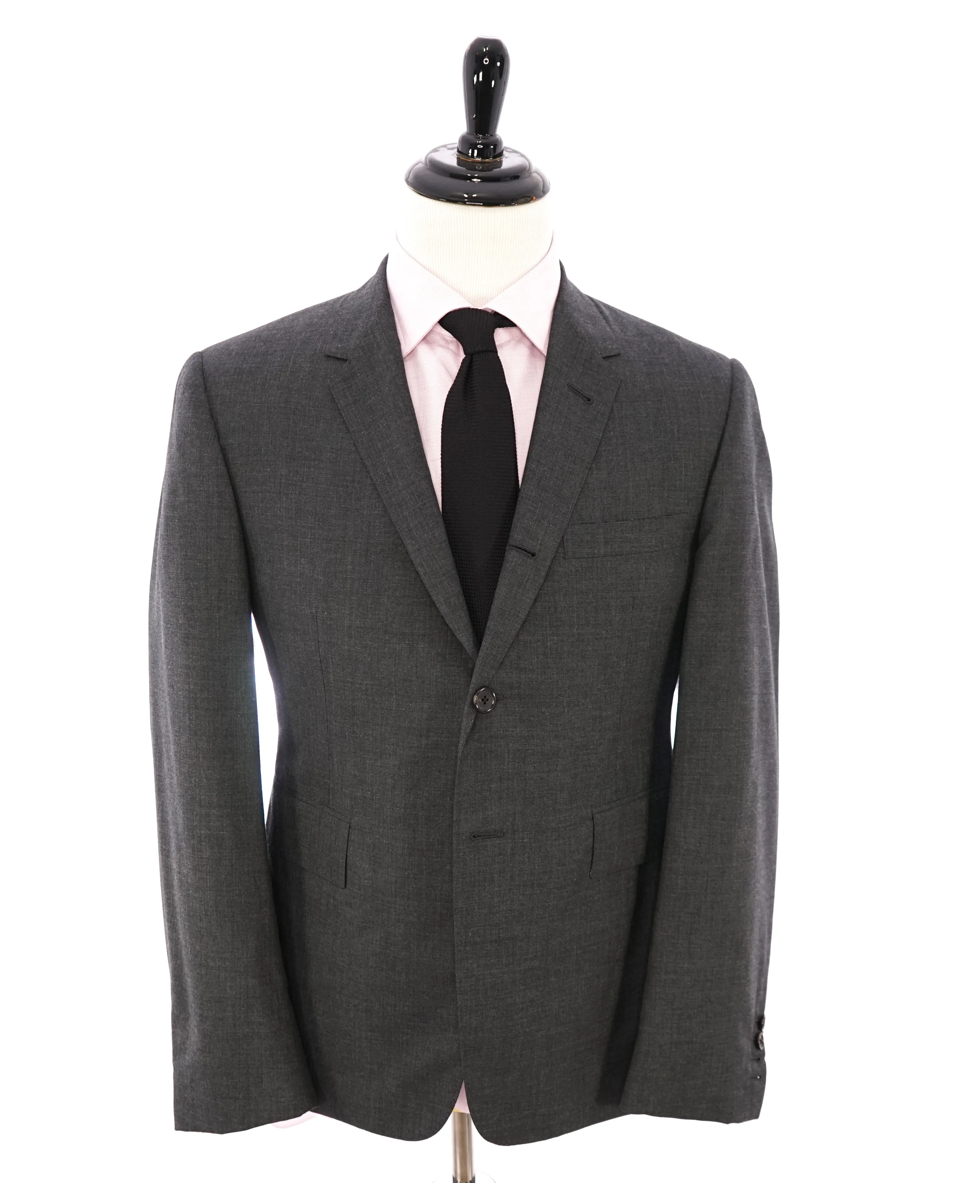$2,595 THOM BROWNE - Gray Blazer With Iconic LOGO Detailing - SZ 0 (36US)