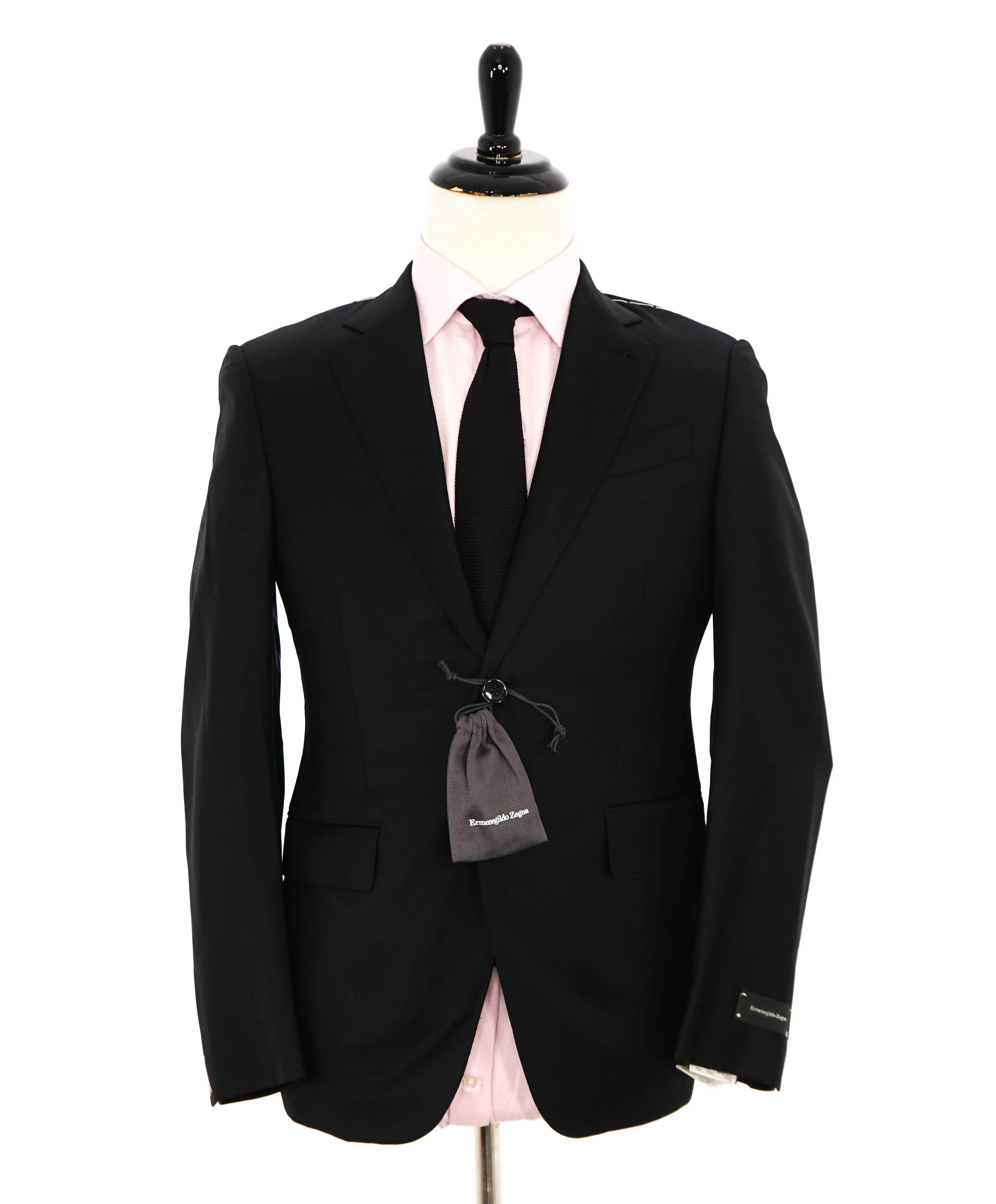 $3450 ERMENEGILDO ZEGNA - "TROFEO" Black Blazer - 36S
