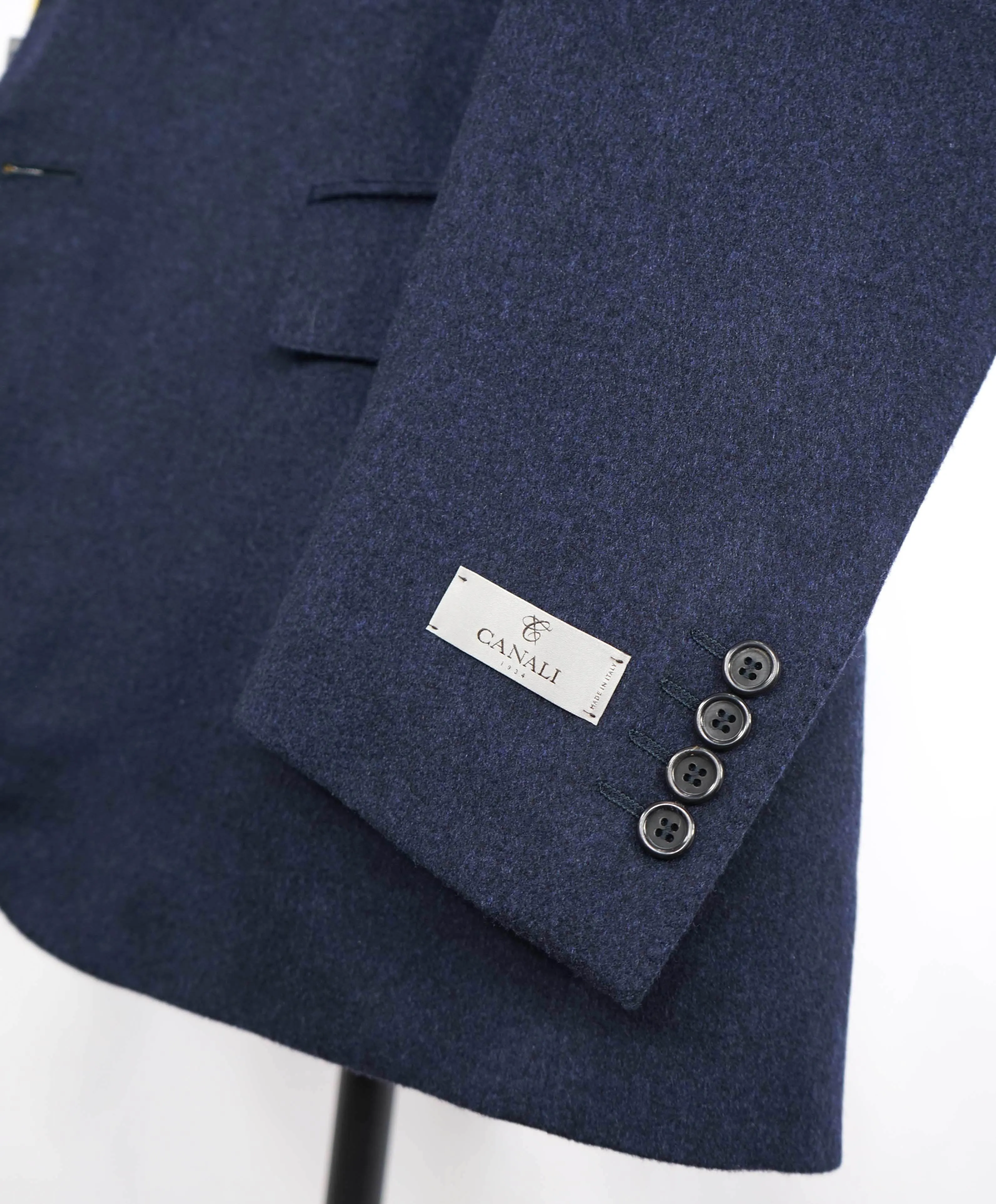$3,495 CANALI - "EXCLUSIVE" Pure CAHSMERE Navy Blazer - 44R