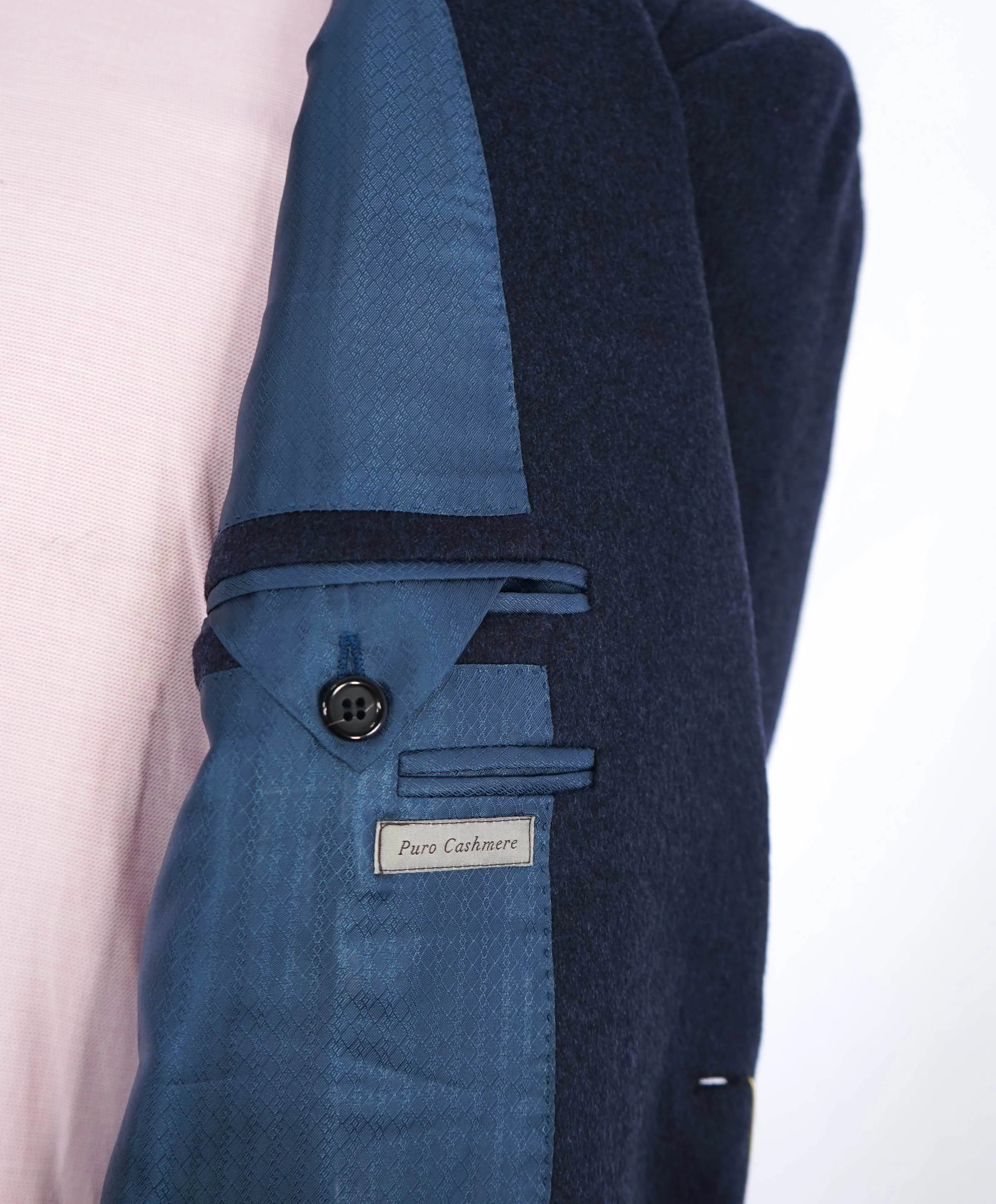 $3,495 CANALI - "EXCLUSIVE" Pure CAHSMERE Navy Blazer - 44R