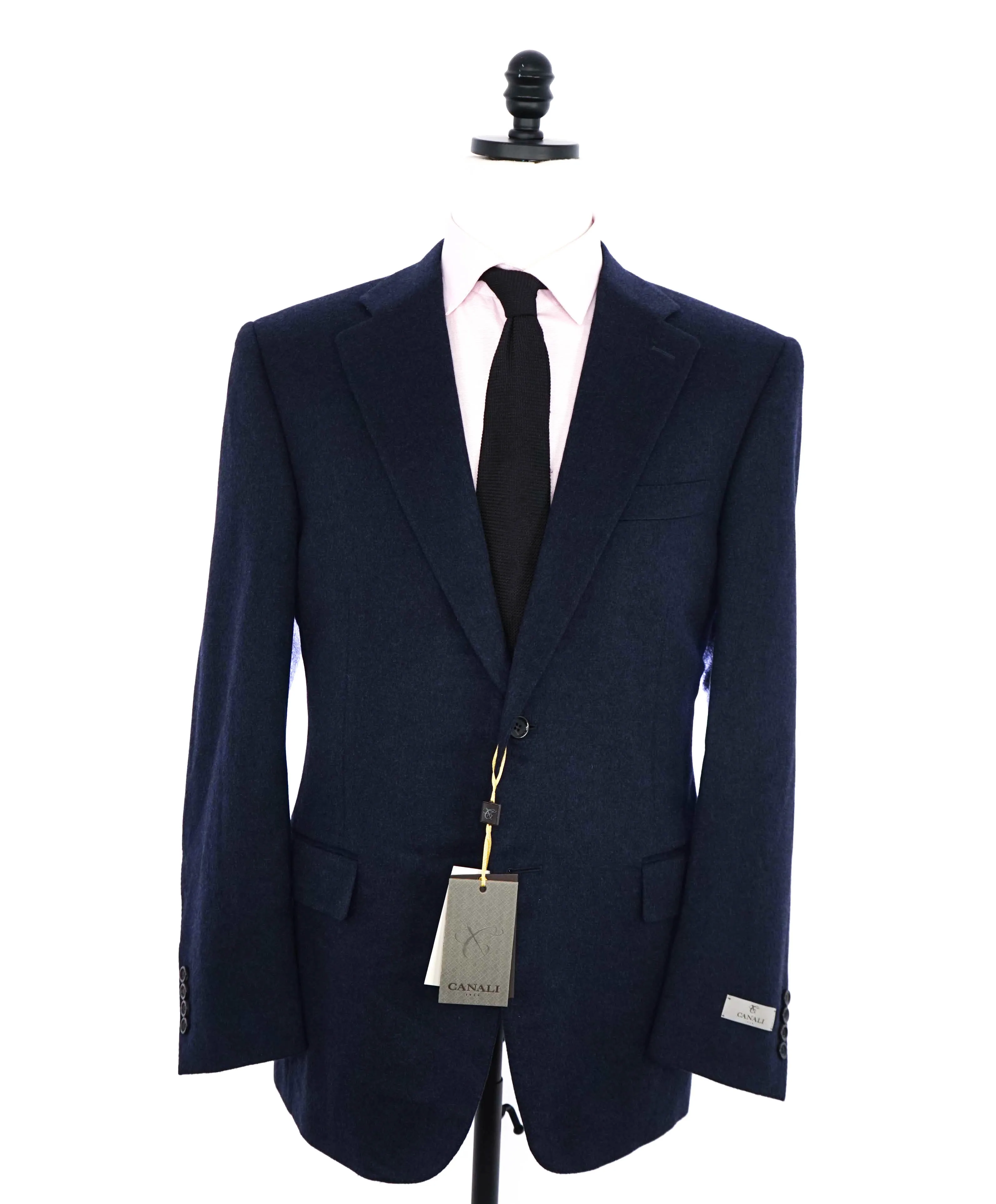 $3,495 CANALI - "EXCLUSIVE" Pure CAHSMERE Navy Blazer - 44R