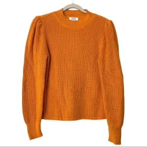 525 America Gold Pullover Crew Neck Sweater Gathered Shoulders Size Medium
