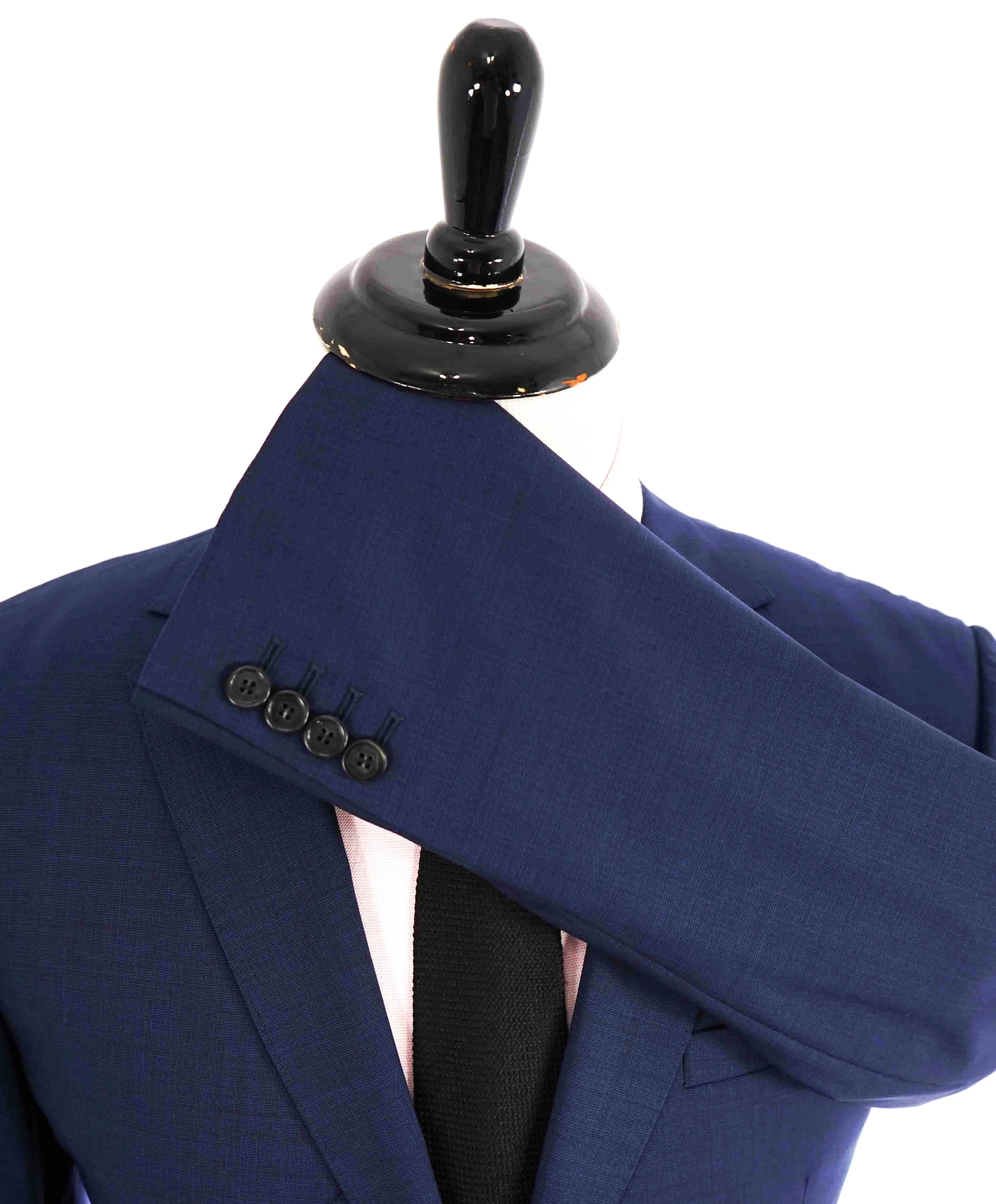 $995 Z ZEGNA - Blue & Red Textured 2-Button Notch Lapel Blazer - 42R