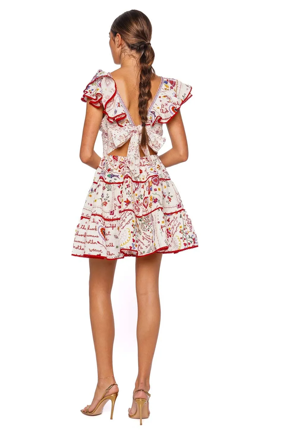 A Kitsch in Time Frilled Mini Dress