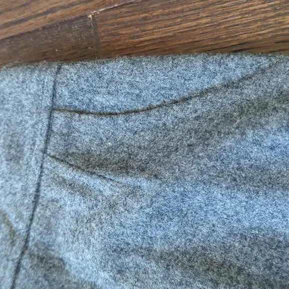 AH! AUSTIN HILL I Vintage Grey Gray Wool Blend A-Line Pencil Midi Skirt, XS