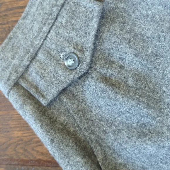 AH! AUSTIN HILL I Vintage Grey Gray Wool Blend A-Line Pencil Midi Skirt, XS