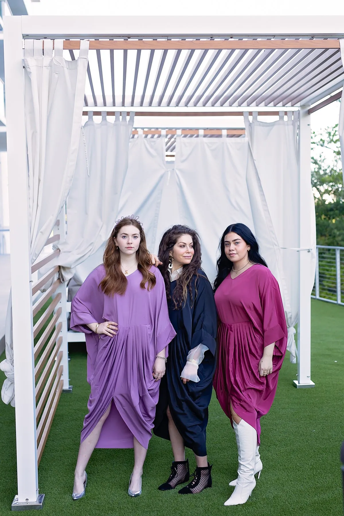 Akari Dress - Purple Crepe