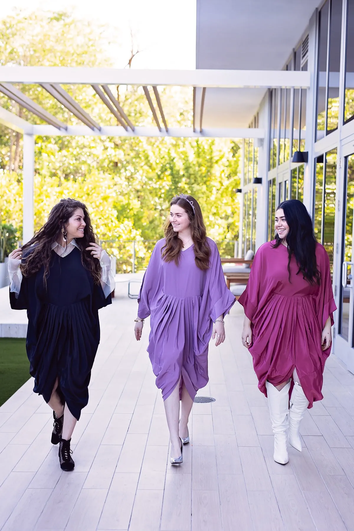 Akari Dress - Purple Crepe