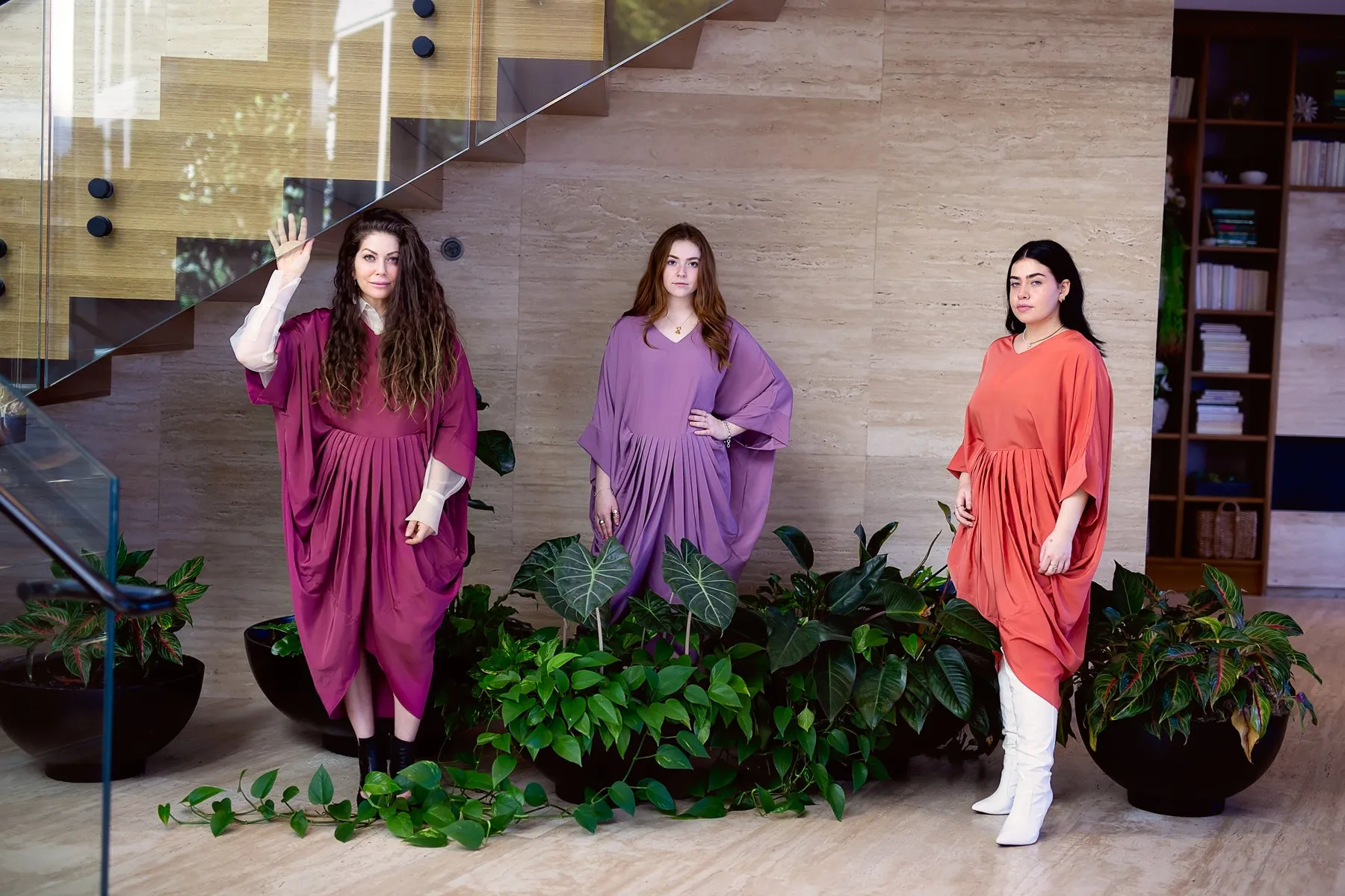 Akari Dress - Purple Crepe
