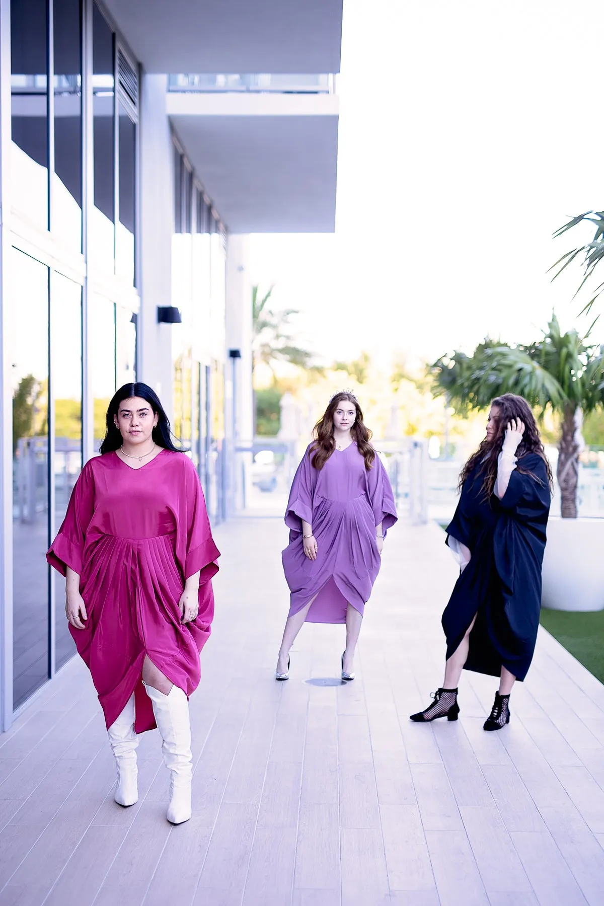 Akari Dress - Purple Crepe
