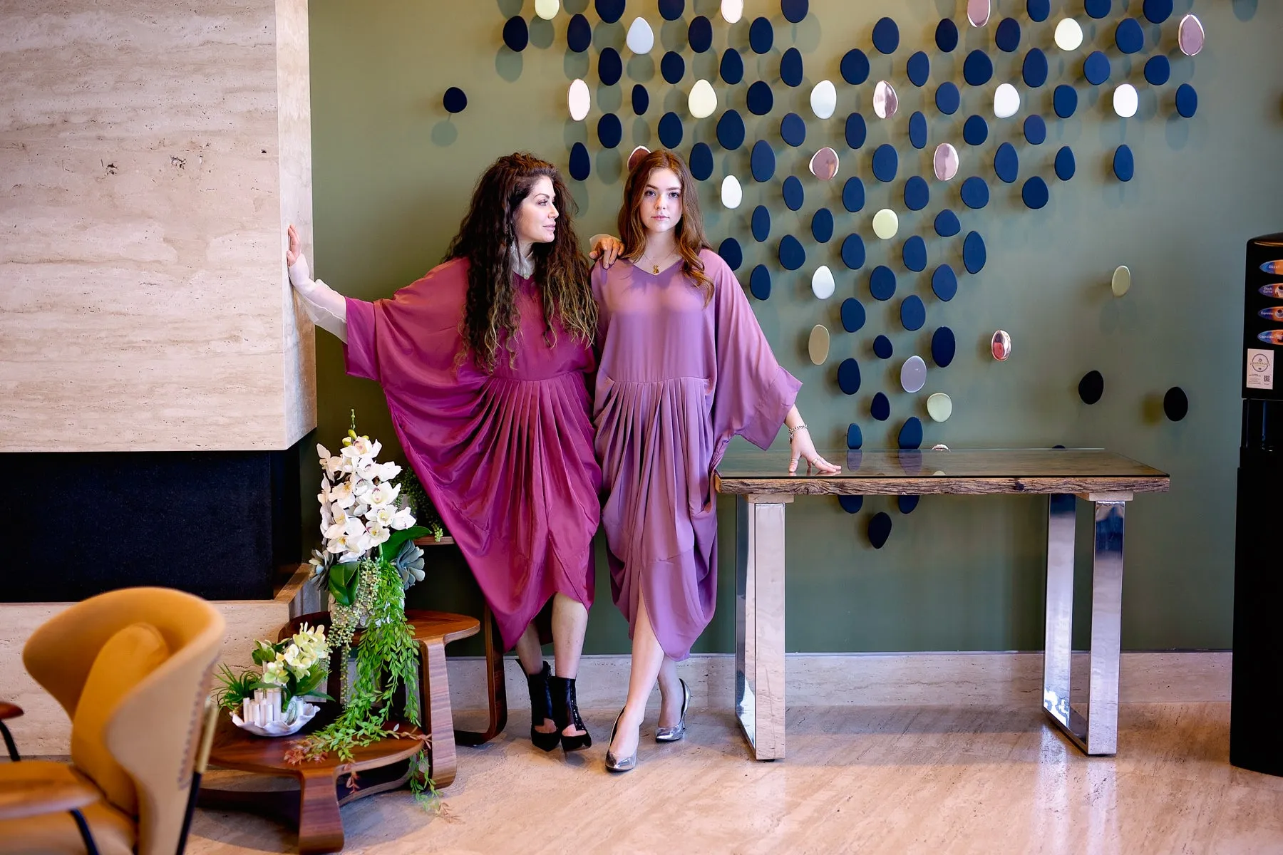 Akari Dress - Purple Crepe