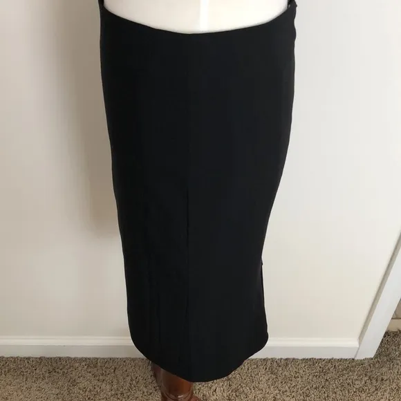 AKRIS Punto Wool Black Pencil Skirt Sz 4