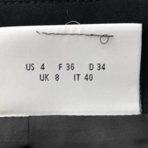 AKRIS Punto Wool Black Pencil Skirt Sz 4