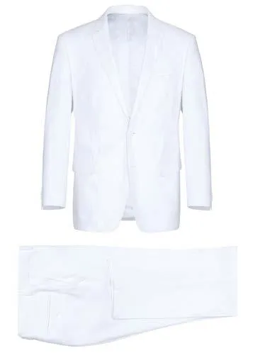 Alessandro Vitello by Renoir 2-Piece New Slim Fit Suit White 611-2