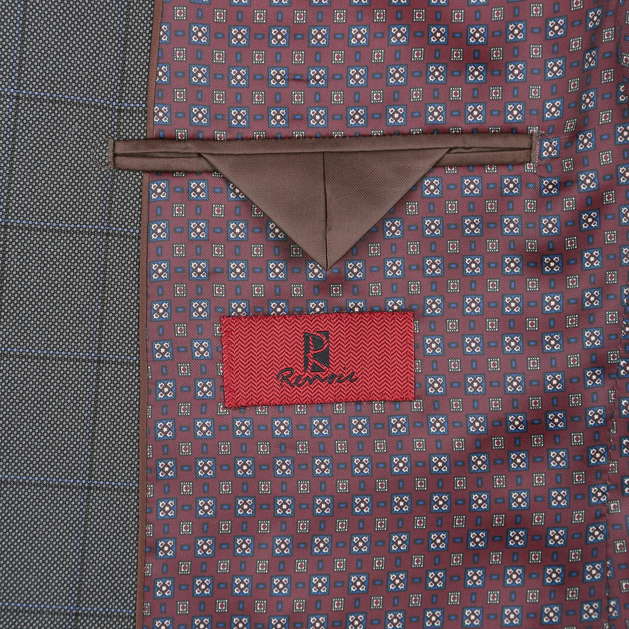 Alessandro Vitello by Renoir Two Piece Classic Fit Windowpane Check Dress Suit 292-2