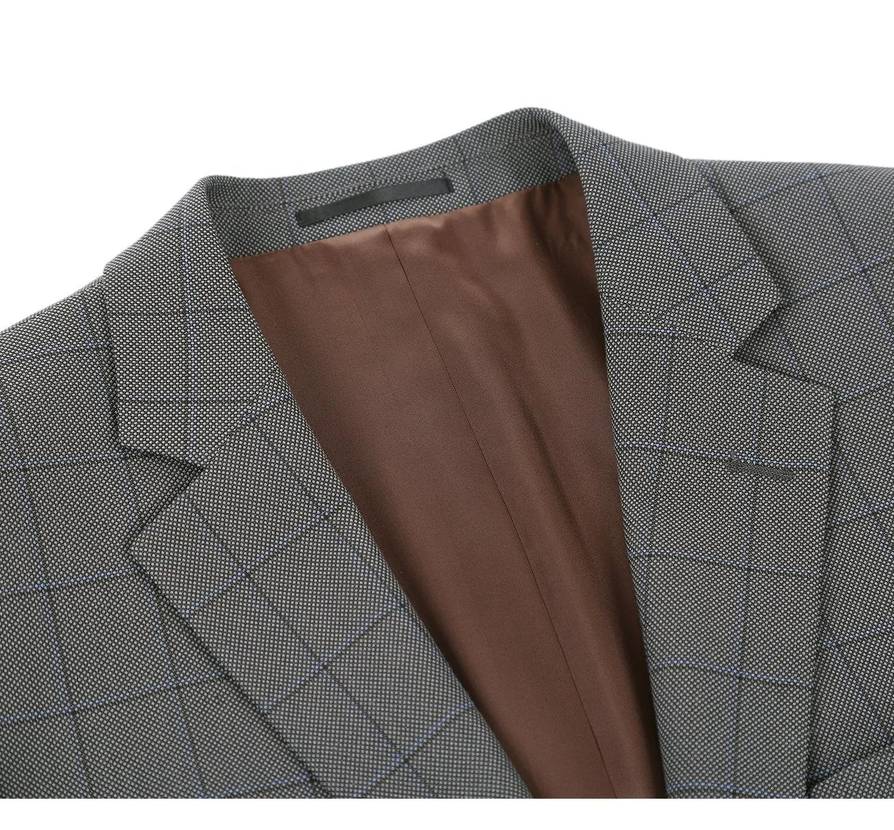 Alessandro Vitello by Renoir Two Piece Classic Fit Windowpane Check Dress Suit 292-2