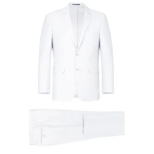 Alessandro Vitello by Renoir White 2-Piece Classic Fit Single Breasted Notch Lapel Suit 201-6