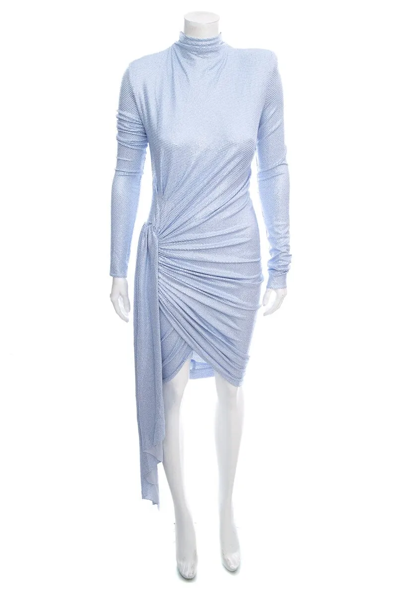 Alexander Vauthier Powder Blue Crystal Dress SZ 38
