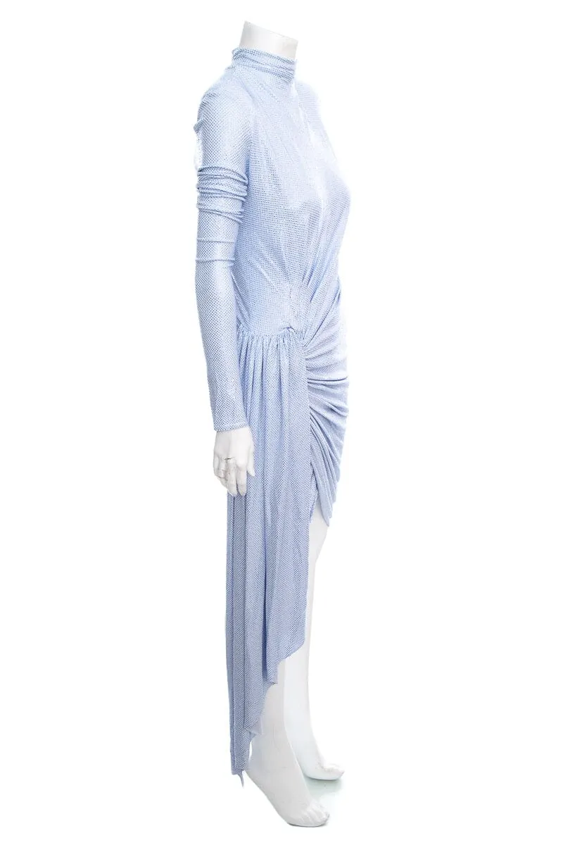 Alexander Vauthier Powder Blue Crystal Dress SZ 38