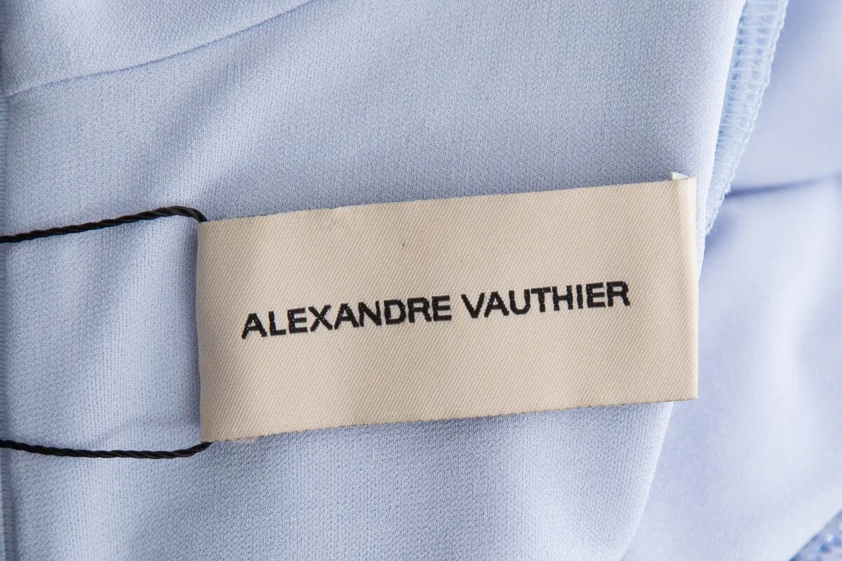 Alexander Vauthier Powder Blue Crystal Dress SZ 38