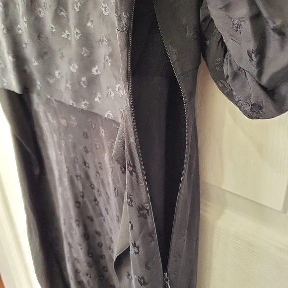 AllSaints Black ‘Avery’ dress with short sleeves Size:10