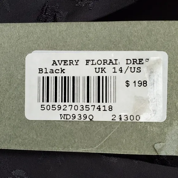AllSaints Black ‘Avery’ dress with short sleeves Size:10