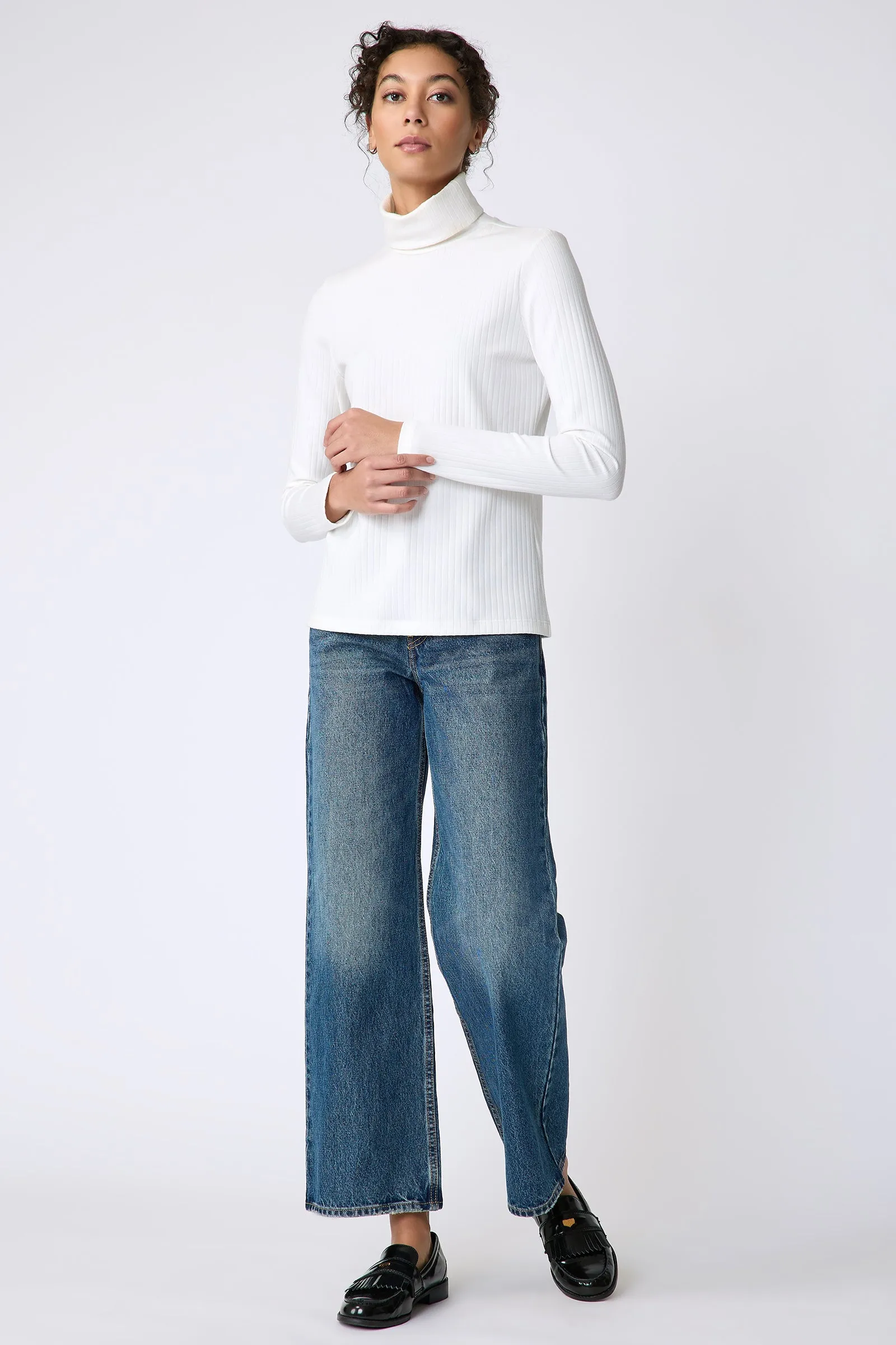 Alma Rib Tneck - Ivory