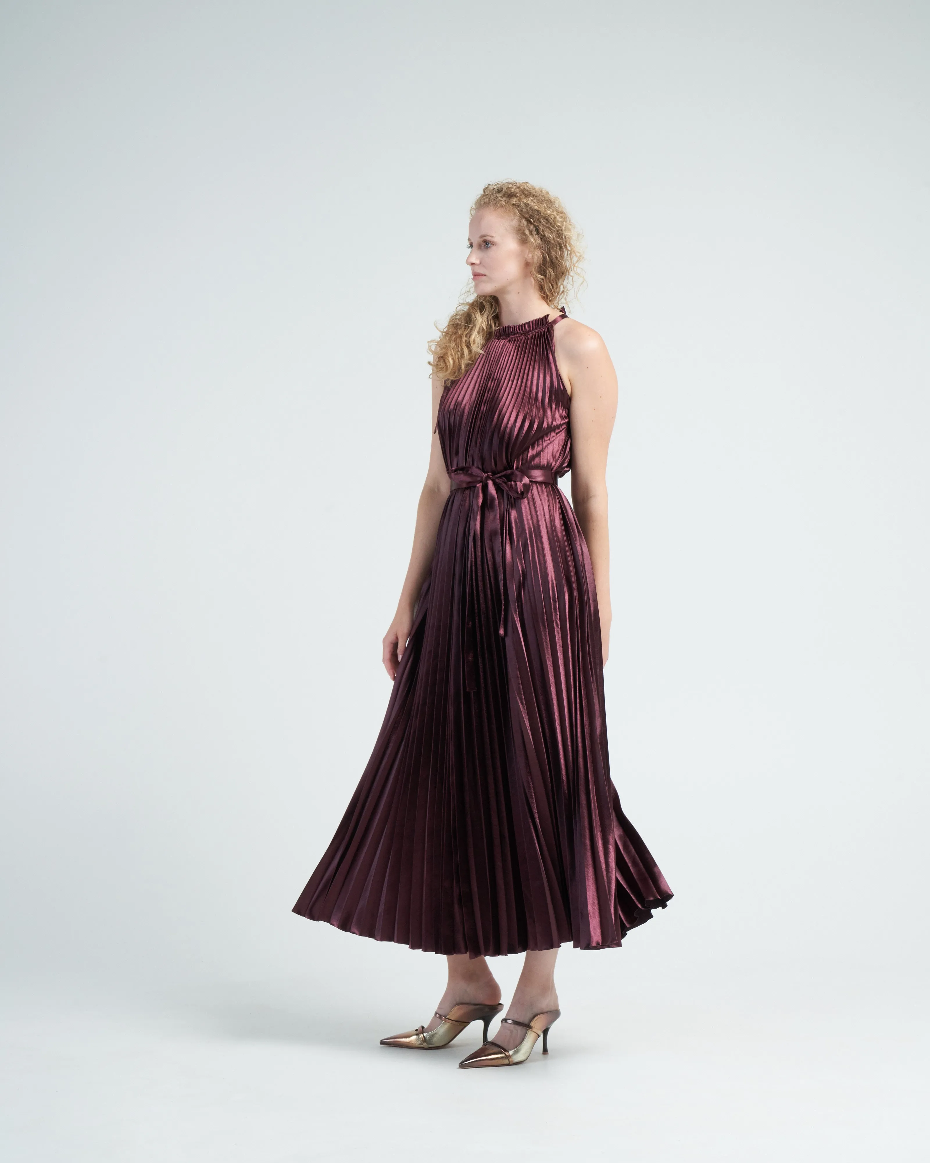 amiko dress - mahogany