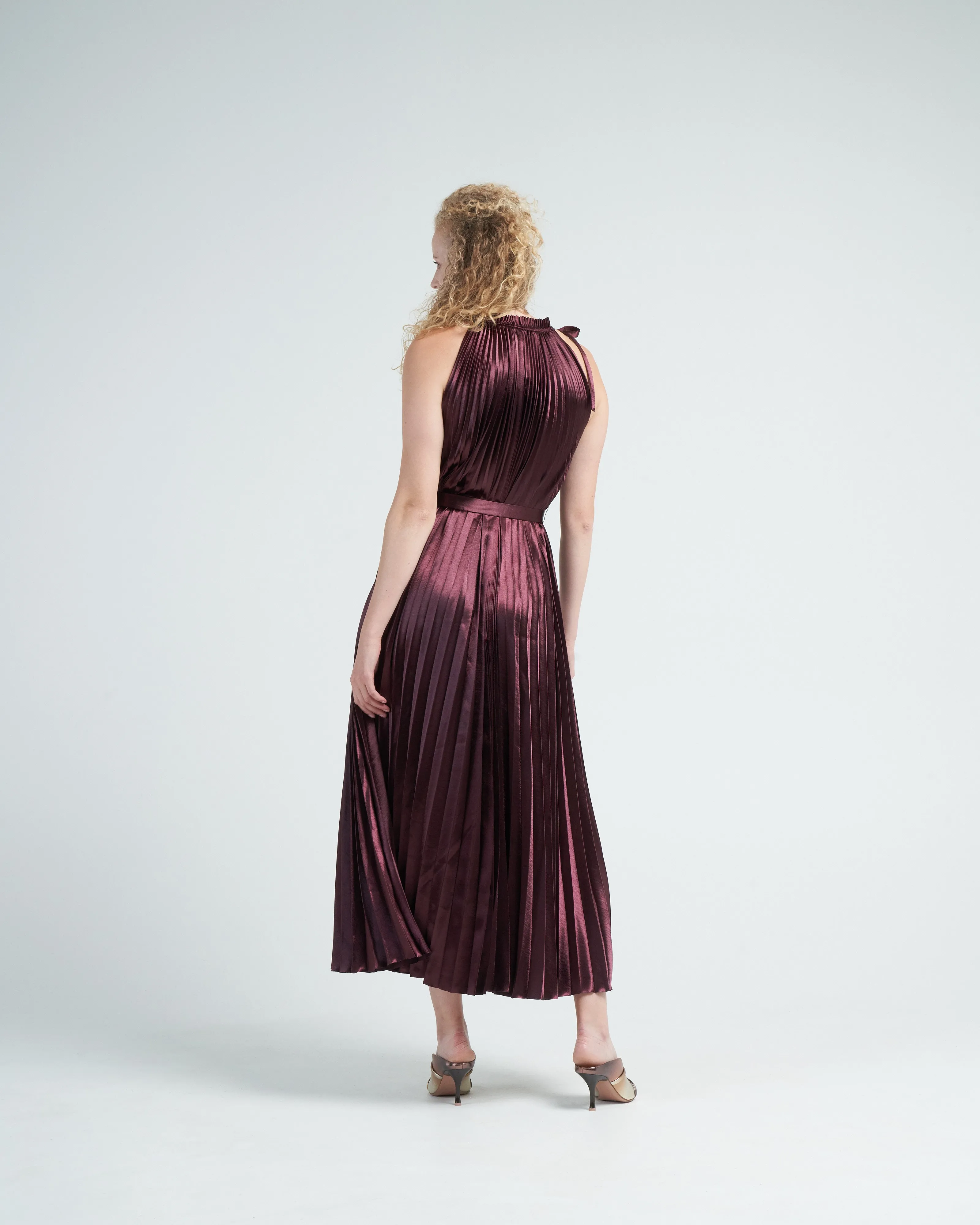 amiko dress - mahogany