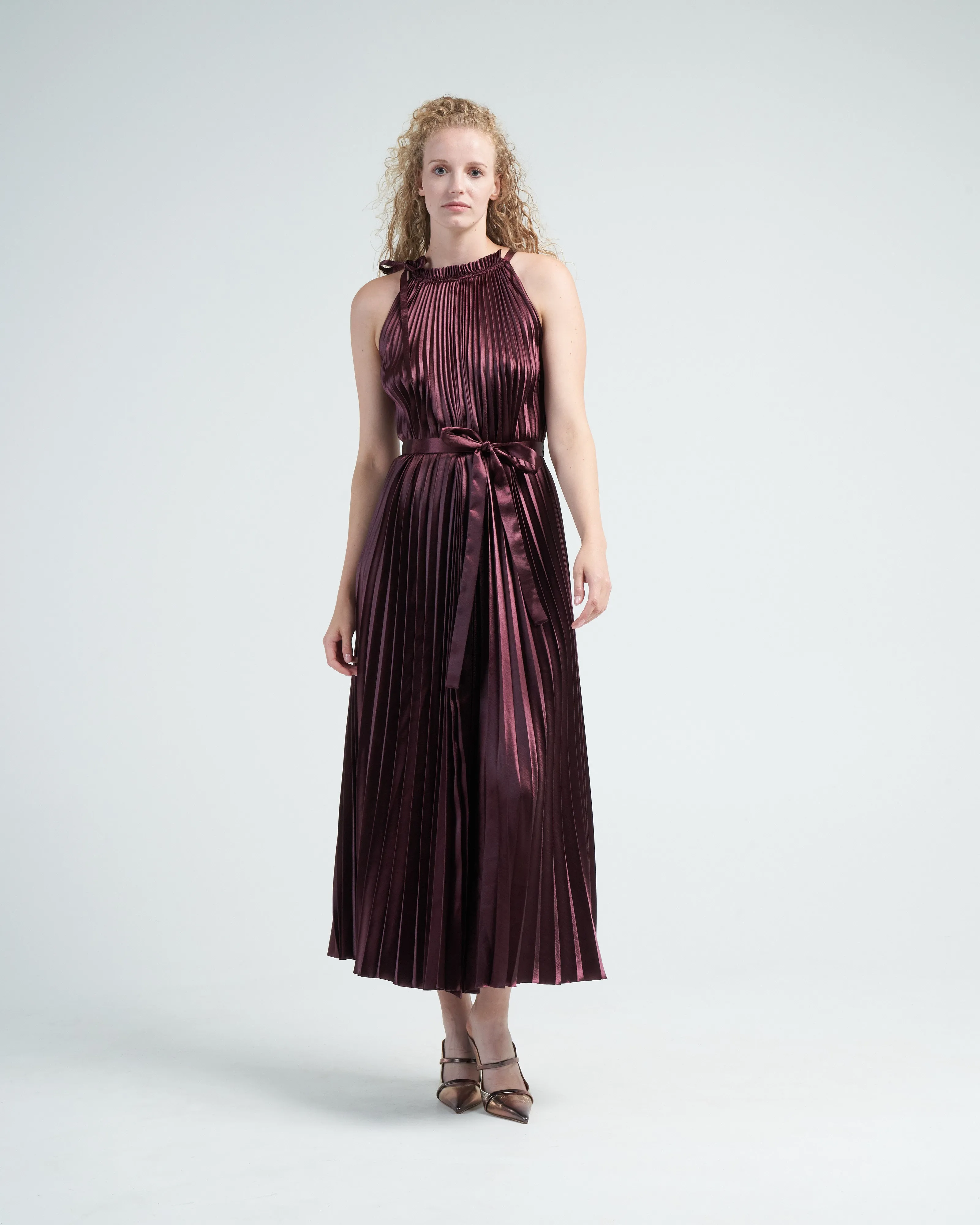 amiko dress - mahogany