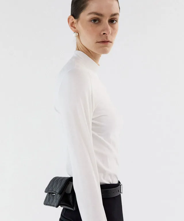 Anell Golf  Slim Air Turtleneck - White