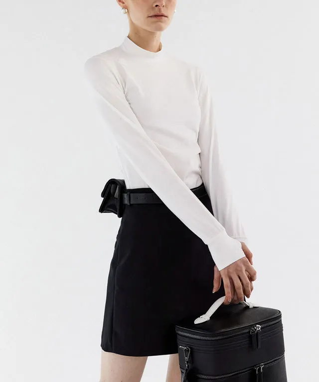 Anell Golf  Slim Air Turtleneck - White