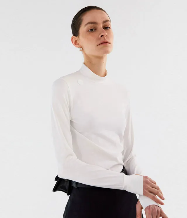 Anell Golf  Slim Air Turtleneck - White