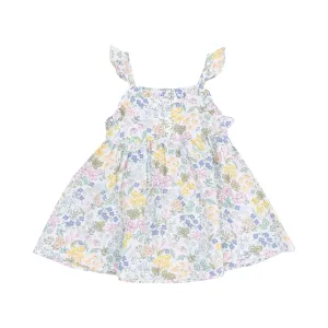 Angel Dear || Samantha Floral Paperbag Ruffle Dress