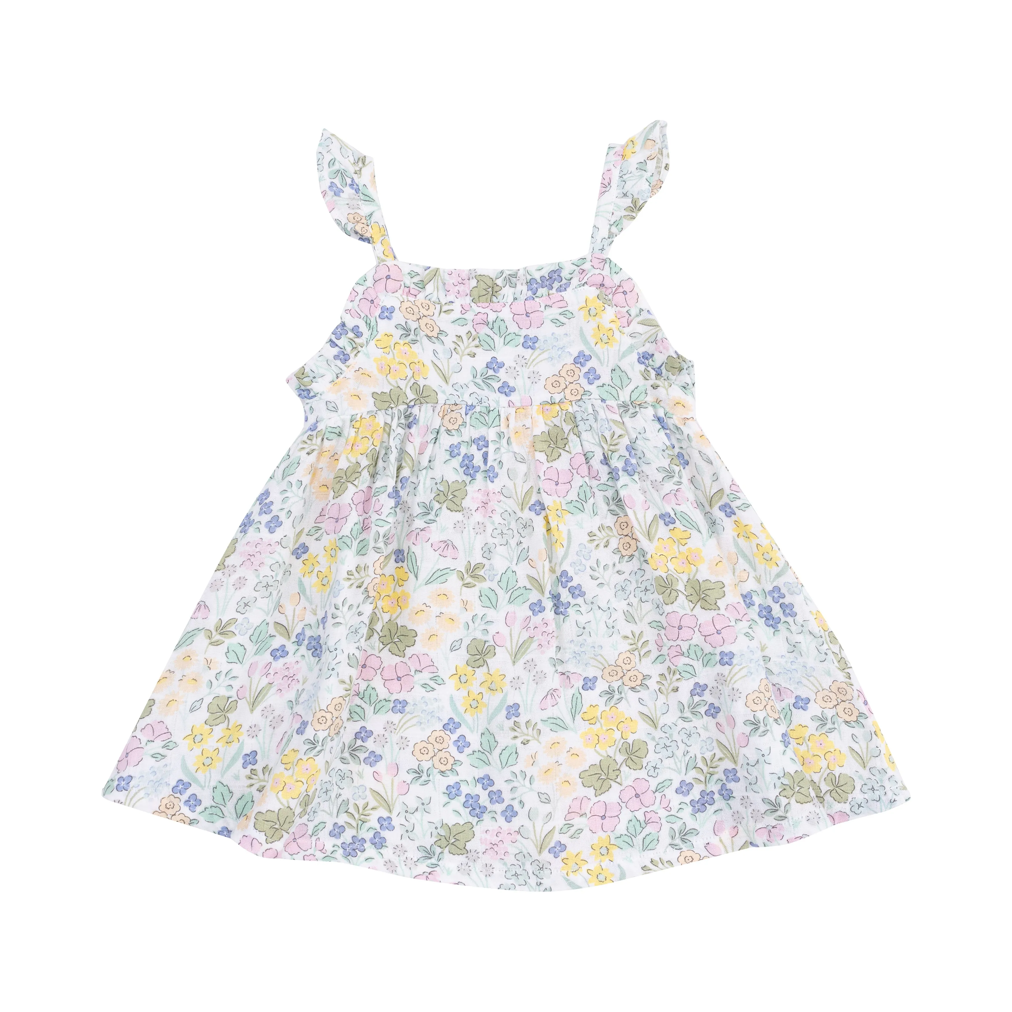 Angel Dear || Samantha Floral Paperbag Ruffle Dress