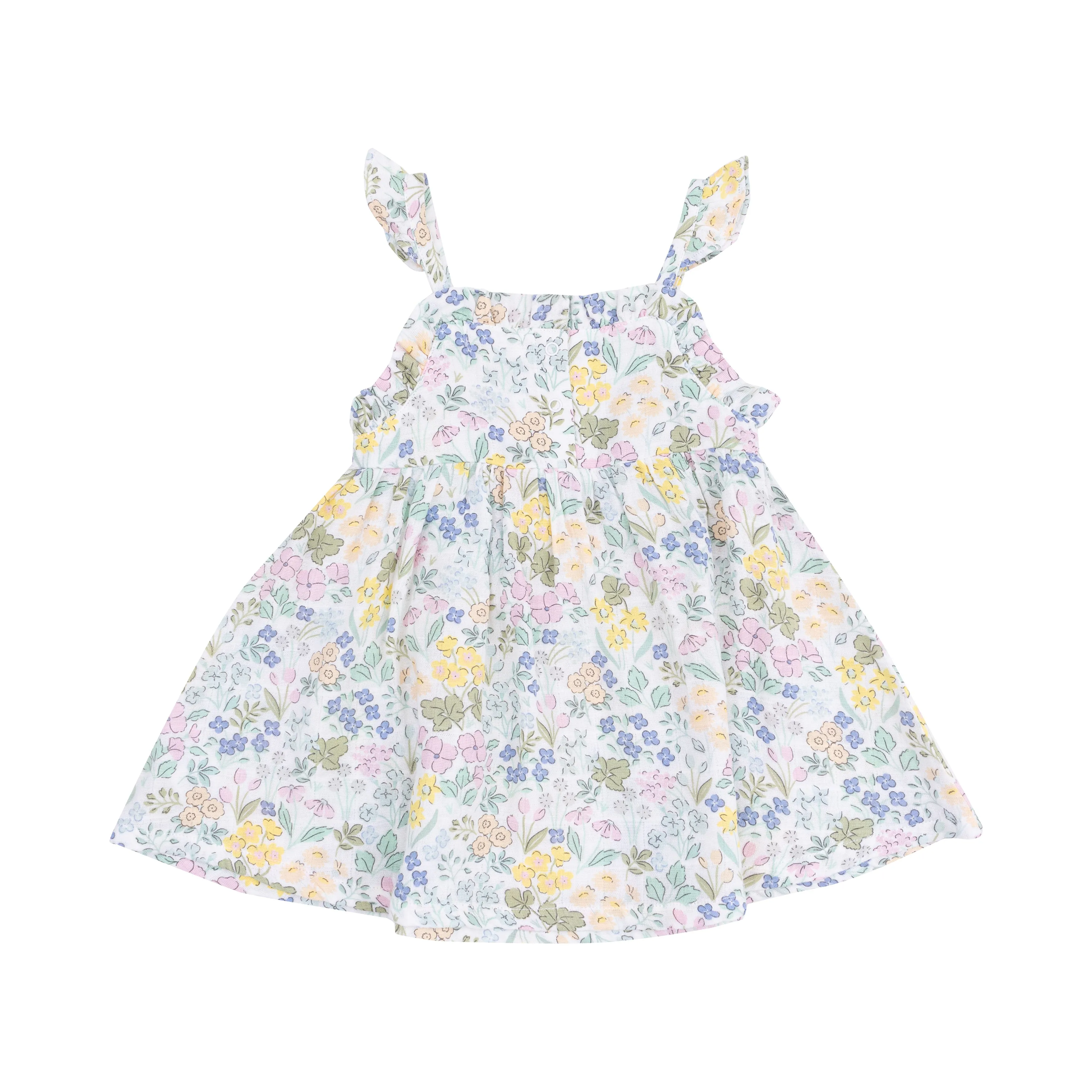 Angel Dear || Samantha Floral Paperbag Ruffle Dress