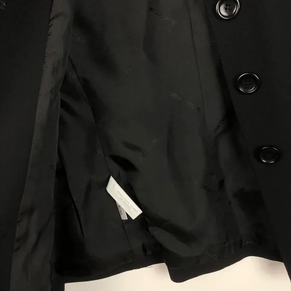 Ann Taylor Black Blazer Suit Coat 3 Buttons