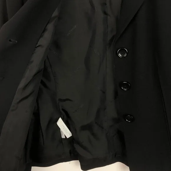 Ann Taylor Black Blazer Suit Coat 3 Buttons