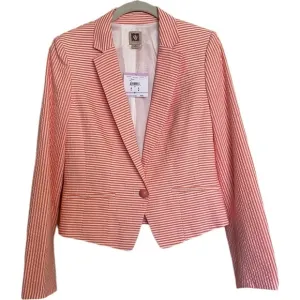 Anne Klein Seersucker Blazer Size 6 NEW